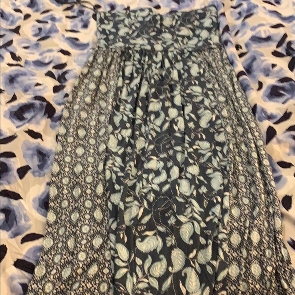 Loft strapless M long dress